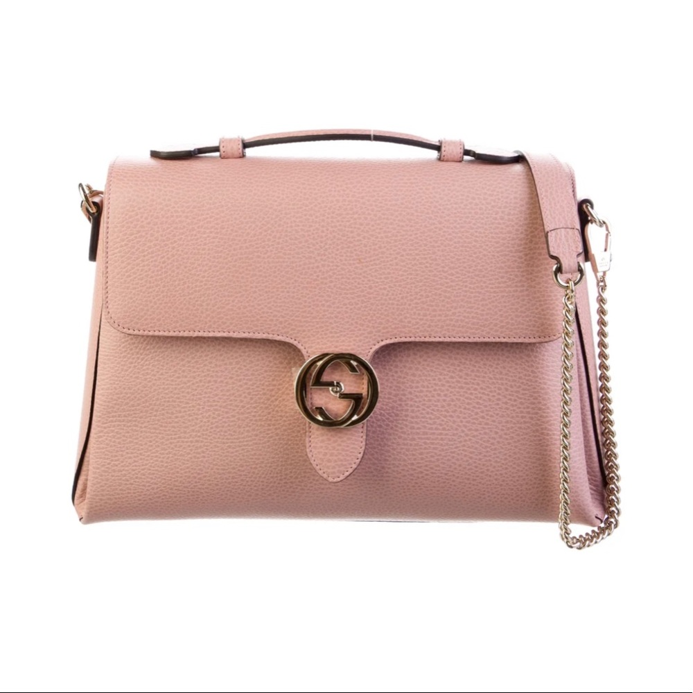 Medium Interlocking G Top Handle Bag